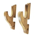 thumbnail image 3 of BELOVING Sword Holder Wall Mounted Decorative Wooden Rack for Samurai Flute Wakizashi 1 Tier, 3 of 9