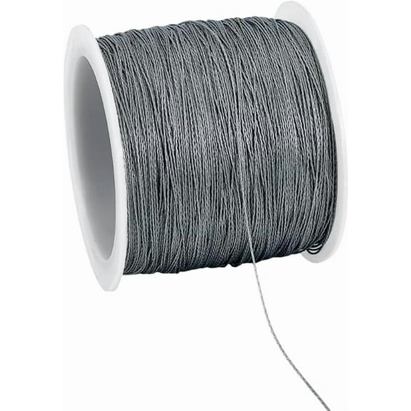 109 Yards Bracelet String 0.24mm Fishing Line for Crafts Strong Beading Thread Micro Fused Thin Cord for Jewelry Making Craft Thread for Kontting Sewing Macrame Handicrafts Grey diy