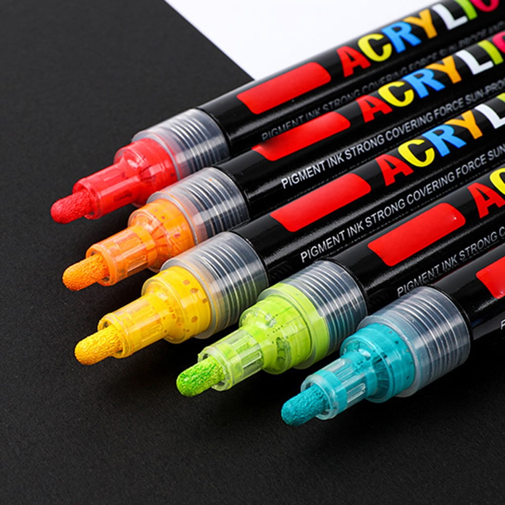 MOMOJIA 12/24/36/48 Color Acrylic Paint Marker Pen Water Based Art Marker For Drawing