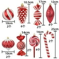 10cm 26pcs Specialshaped Christmas Ball Ornaments Blue Red Christmas