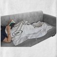 thumbnail image 6 of Zodiac Capricorn Soft Flannel Fleece Blanket, Monochrome Sketch Style Capricorn Line Art Design with Star Pattern, Cozy Plush for Indoor and Outdoor Use, 70" x 90", Black and White, by Ambesonne, 6 of 6
