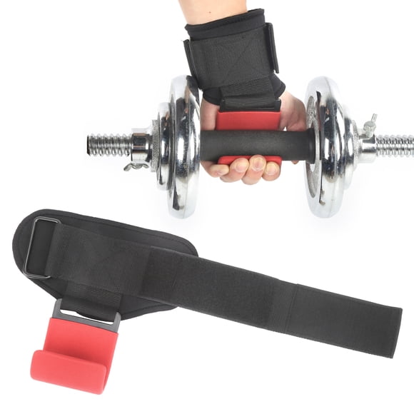 Keenso Crochet de Soutien Haltérophilie, Sangles de Poignet Lourds Devoir, Haltères Sport Tirer vers le Haut Crochet Gymnase Entraînement Électrique Powerlifting Bracelets Ceinture Wrap