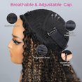 thumbnail image 4 of Media peluca ISEE 3 en 1, cabello humano con ondas de agua, 26 pulgadas, para mujer, 4 of 9