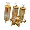 thumbnail image 4 of Dispensadores de bebidas a prueba de fugas de gran capacidad con tapa de vidrio y grifo para jarra de bebidas Ámbar, 4 of 9