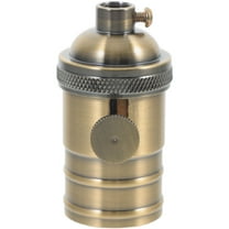 MERRYHAPY Lamp Holder Antique Green Bronze Metal 1Pack