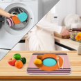 thumbnail image 3 of Yayeee Dish Drying Mat for Kitchen Counter 16" x 18" Microfiber Super Absorbent Coffee Decorative Pad, Orange Circle, 3 of 9