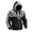 D1-Black828, variant on Men's Viking Zip Up Hooded Jacket Soft Fleece Sweatshirt White Celtic Knot Partial Print Vintage Nordic Outerwear With Pocket