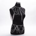 thumbnail image 4 of Qarigey Collar de borlas para mujer, cadena de cintura multicapa, decoración portátil, adorno de joyería para cumpleaños, club nocturno, Bar, fiesta Ropa, zapatos y accesorios Miscelánea Plata Qarigey AP014767-02, 4 of 6