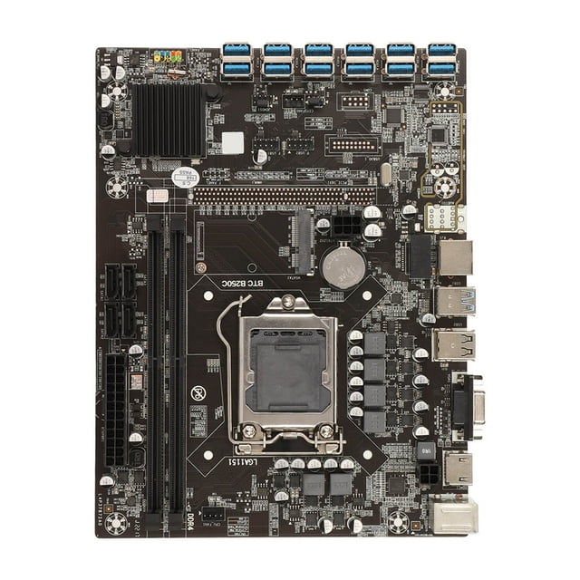 Carte Mère d'Ordinateur, Matériau PCB 2 DDR4 DIMM Carte Mère de Minage pour BTC pour Ordinateur