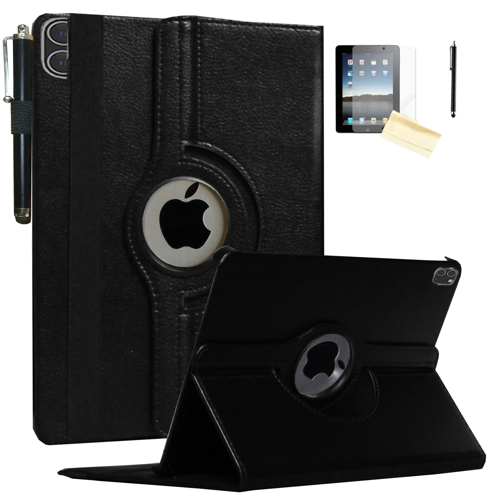 JYtrend Case for iPad Pro 12.9 6th 5th 4th 3rd Generation, Rotating Stand Smart Auto Wake Up/Sleep Cover for Model A2436 A2764 A2437 A2378 A2379 A2461 A2229 A2069 A2232 A1876 A2014 A1895, Black