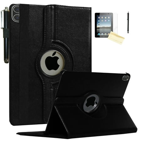 JYtrend Case for iPad Pro 12.9 6th 5th 4th 3rd Generation, Rotating Stand Smart Auto Wake Up/Sleep Cover for Model A2436 A2764 A2437 A2378 A2379 A2461 A2229 A2069 A2232 A1876 A2014 A1895, Black