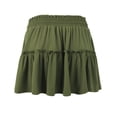 thumbnail image 3 of Doublju Women's Pleated Style Smocked Waist Flared Mini Skirt (Plus Size Available), 3 of 4