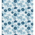 thumbnail image 3 of Ambesonne Botanical Duvet Cover Sets, Blue Blooming Flowers, 2-Twin, Night Blue, 3 of 4