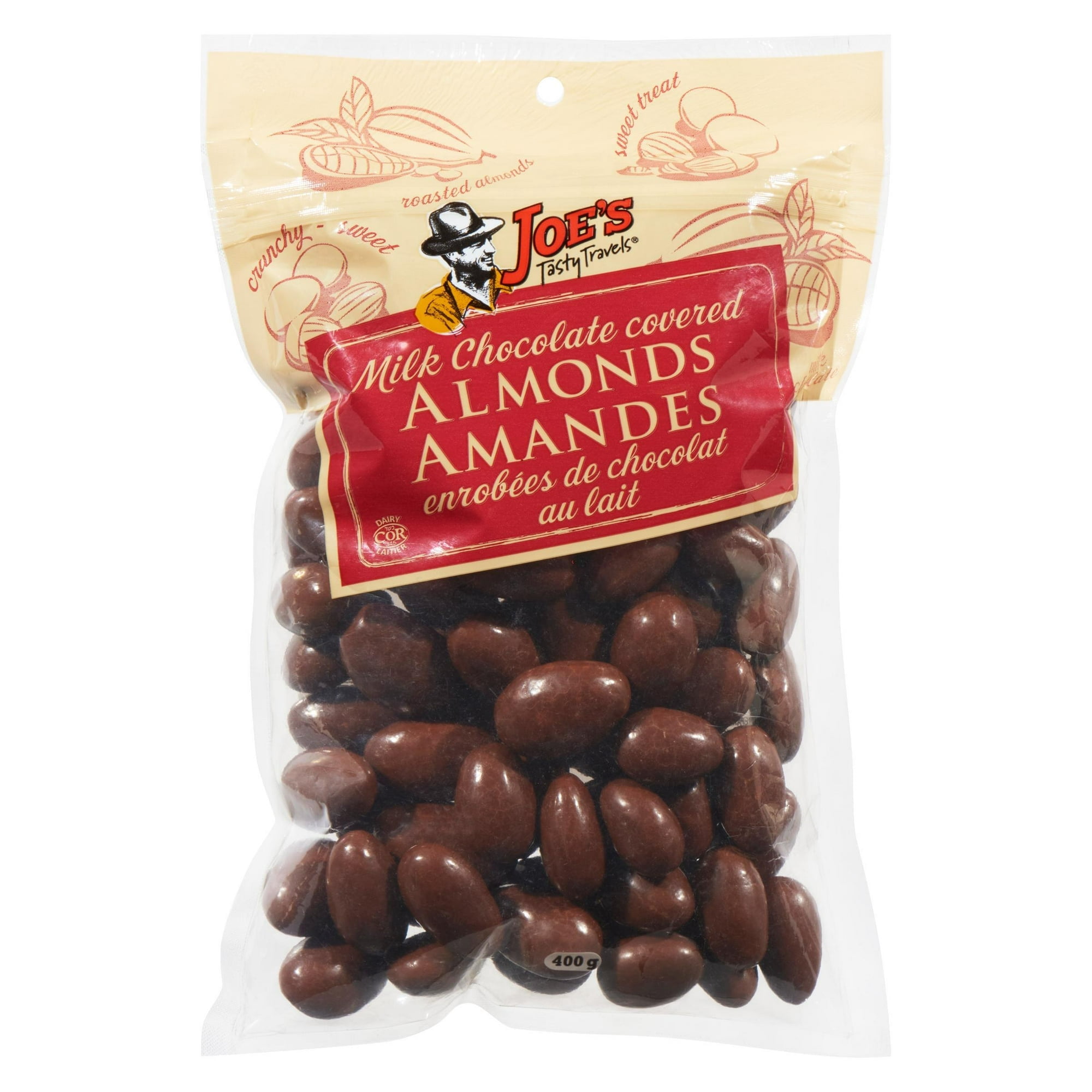 Almonds様用 JOES TASTY EX MILK CHOC ALMND 400G, JOES TASTY EX MILK CHOC ALMND