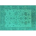 thumbnail image 1 of Ahgly Company Indoor Rectangle Oriental Turquoise Blue Traditional Area Rugs, 2' x 3', 1 of 4