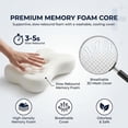 thumbnail image 3 of Hemvt Upgrade Cloud Neck Pillow, Cooling Gel Memory Foam Pillow, Adjustable Loft Cervical Support for Side Sleeper, Back and Stomach Sleepers, Breathable Ergonomic Pillow for Better Sleep, 3 of 8