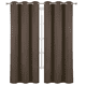 thumbnail image 1 of Cortinas Blackout STYRKA Opaca 2 Piezas 274 x 213 cm Chocolate, 1 of 8