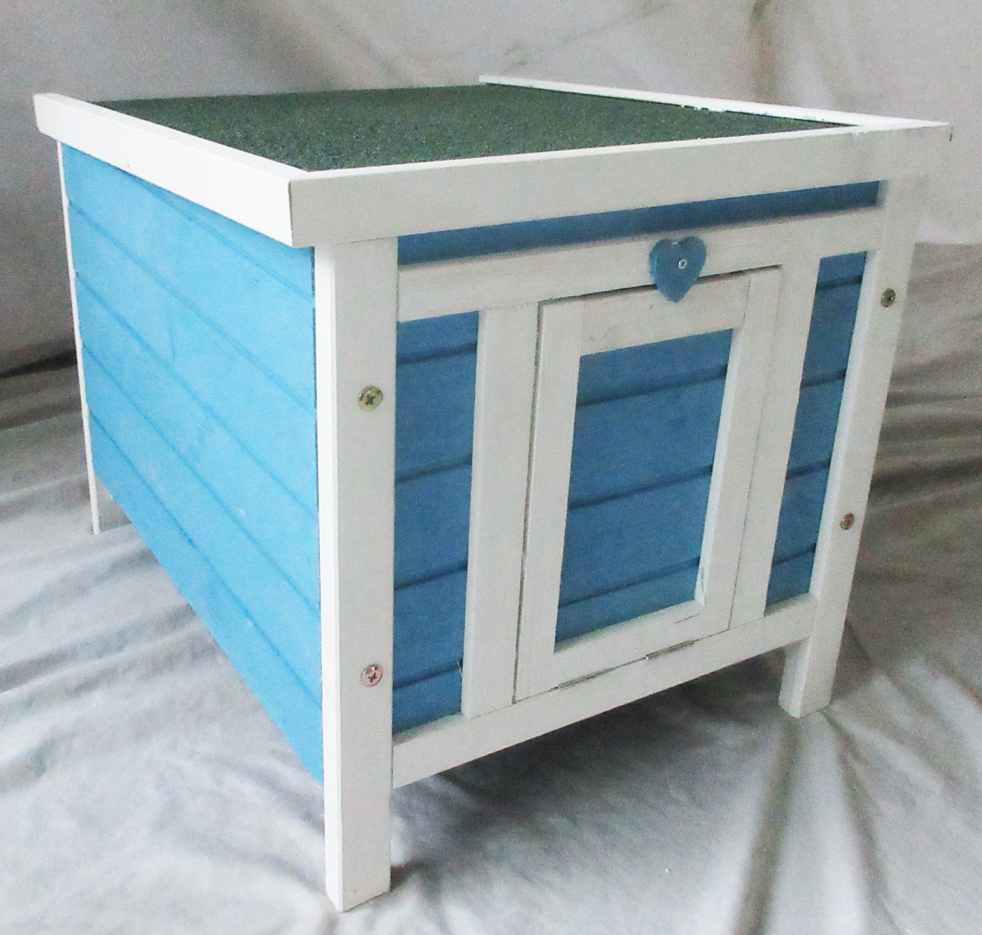 Seny Outdoor Cat House, Rabbit Hutch Small Animal Home, Shelter Weatherproof for Guinea Pigs Chinchilla