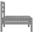 thumbnail image 3 of vidaXL Garden Middle Sofas 2 pcs Grey Solid Pinewood, 3 of 5