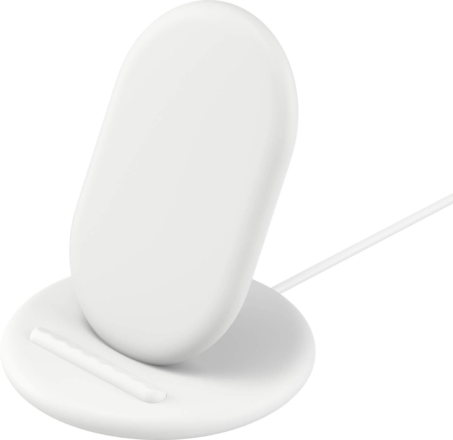 Google Stand Wireless Charger Qi-Certified, Fast Charging iPhone 12 Pro, 12 Pro Max, 12 Mini, 12, iPhone 11 Pro, 11 Pro Max, 11, iPhone SE 2nd Generation- Retail Packaging White