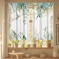 thumbnail image 4 of Short Tier Curtains for Kitchen Bathroom, Scandinavian Style Plants Cafe Curtains, Soft Airy Kitchen Sink Curtains with Kitchen Bathroom Window Curtains, 39" L x 27.5" W, 2 Panels, 4 of 6