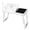 White, variant on Multifunctional Foldable Laptop Desk with Cooling Fan & LED Light - Black