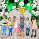 thumbnail image 4 of Yanonmyfd 63 PCS Decoración de Soccer para Fiesta Temática de Fútbol, Póster de Feliz Cumpleaños en Español y Globos de Fútbol, con Bomba de Globo de Mano, para Cumpleaños Futbol Soccer (Verde),Verde, 4 of 7