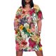 thumbnail image 1 of Vestido calado con estampado floral estético para mujer elegante vestido vintage con bolsillo de rama de algodón Verano, 1 of 6