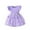 Purple, variant on WOYY Infant Girls Summer Dress Mesh Flower Ribbed Dress with Flutter Sleeve, Sizes 9-12M