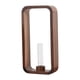 thumbnail image 1 of Florero De Vidrio perfecl Terrario Marco De Madera 24x12x4.5cm, 1 of 8