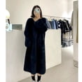 thumbnail image 1 of Vestido largo de visón sintético para mujer, otoño e invierno, estilo relajado, blanco suave, por encima de la rodilla, para mujer, 1 of 5
