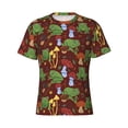 thumbnail image 3 of Naloa Frogs and Mushrooms Men's T-Shirt Sport T-shirt Men's Basic Tee Casual Men's Shirt, Round Neck, Short Sleeves - X-Large, 3 of 5