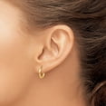 thumbnail image 3 of 14k Yellow Gold Hoop Earrings for Women, Small Hinged Lightweight Hoops with Polished Finish, Classic Minimalist Style for Everyday Elegance and Timeless Fashion, 3 of 6