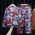 thumbnail image 2 of Children‘s Pajamas Set Spring And Autumn Cotton Long Sleeve Trousers Cool Superheroes Suit Comfortable Home Clothes, 2 of 7