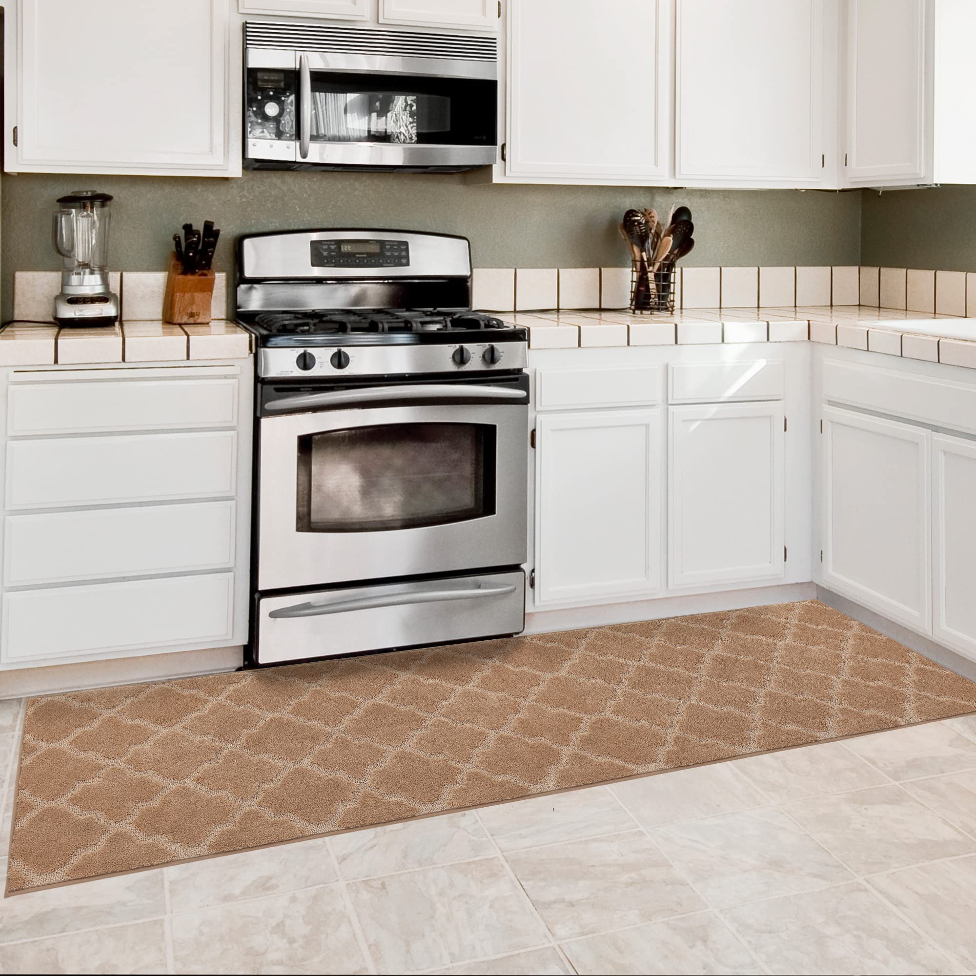2 PCS Non-Slip Kitchen Floor Mat 20x47+20x30 – Modern Rugs and