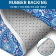 thumbnail image 4 of Blue Paisley Pattern Bathroom Rugs Sets 3 Piece,Toilet Cover Set,Absorbent Non Slip Bathroom Mats Sets with U-Shaped Contour Rug Toilet Rug Set, 4 of 5