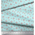thumbnail image 2 of Soimoi Blue Cotton Duck Fabric Shells Ocean Fabric Prints By Yard 44 Inch Wide, 2 of 3