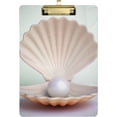 thumbnail image 1 of FMSHPON Pearl Clipboard Hardboard Wood Nursing Clip Board and Pull for Standard A4 Letter 13x9 inches, 1 of 8