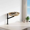 thumbnail image 2 of Lazsy Desktop Cat Bed Adjustable Height Rotating Cat Bed Stand Space-Saving Pet Resting Station for Cats, Tabletop, Small Room, 2 of 10