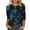 Z96 Black, variant on Mifsaly Graphic T Shirts for Women Tie-Dye Print Crewneck 3/4 Sleeve T-Shirts Lightweight Flattering Relaxed Fit Tunic Summer Tee Black,S