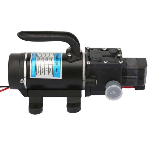 Bomba De Diafragma Autocebante De 12V/24V 120W De Gran Potencia De Salida Para Lavadora De Alta Presión, Rociador De Agua, Riego De Jardines, Máquinas De Llenado