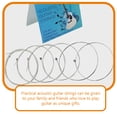 thumbnail image 3 of Cordes de Guitare en Acier Inoxydable pour Musiciens Pratique Musicale 6 Pcs, 3 of 9