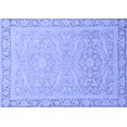 thumbnail image 1 of Ahgly Company Machine Washable Indoor Rectangle Abstract Blue Modern Area Rugs, 6' x 9', 1 of 4