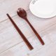 thumbnail image 5 of GOOHOCHY 1 juego de palillos y cucharas de madera, vajilla japonesa hecha a mano (color intenso), 5 of 8