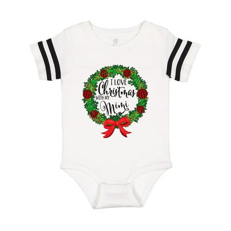 

Inktastic I Love Christmas with My Mimi Wreath Gift Baby Boy or Baby Girl Bodysuit