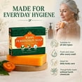 thumbnail image 5 of Kaori Deodorizing Persimmon Soap – Gentle for Dry & Aging Skin, Japanese Persimmon + Green Tea Extract, Natural Body Wash for Men & Women – All-Day Freshness (1PCS), 5 of 7