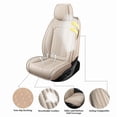 thumbnail image 3 of Car Seat Covers Full Set Custom Fit for Hyundai Elantra 2000-2026 - Premium Faux Leather Auto Protectors with Waterproof, Breathable, Anti-Slip Car Seat Protectors (Beige,Full Set), 3 of 7