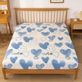 thumbnail image 1 of EGNMCR Double Bed Fitted Sheet Piece Non Sliped Fixed Bed Cover All Inclusive Mattress Protection Bed Cover Soft Fiber Suitable For Sleeping Naked polyester bedskirt, 1 of 6