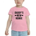 thumbnail image 2 of Daddy's New Homie Cute Toddler T Shirts for Boys Girls (Pink, Youth S), 2 of 5