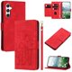 thumbnail image 1 of For Samsung Galaxy A55 5G Case Tulip Leather Phone Cover with 5 Card Slots Wallet - Green, 1 of 5